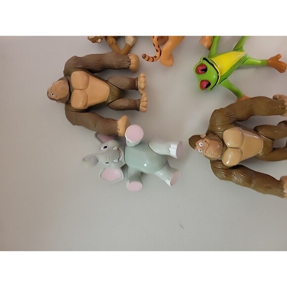 Rainforest Cafe Gorilla Ape Monkey Tiger elephant frog etc... figures toy lot - Picture 2 of 7
